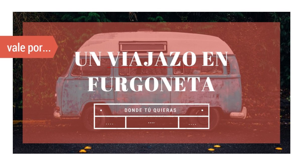 Ideas para regalo: un viaje en furgoneta hacia donde quieras